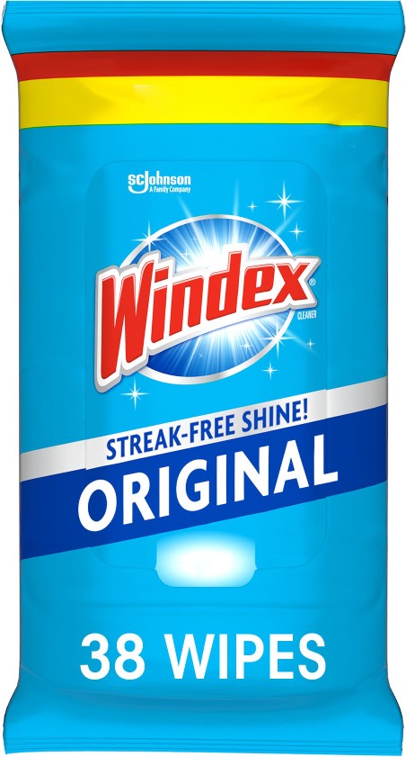 38 -Count Wipes Glass Cleaner