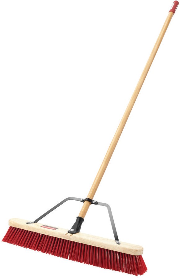 24-in Poly fiber Rough surface All-purpose Push Broom