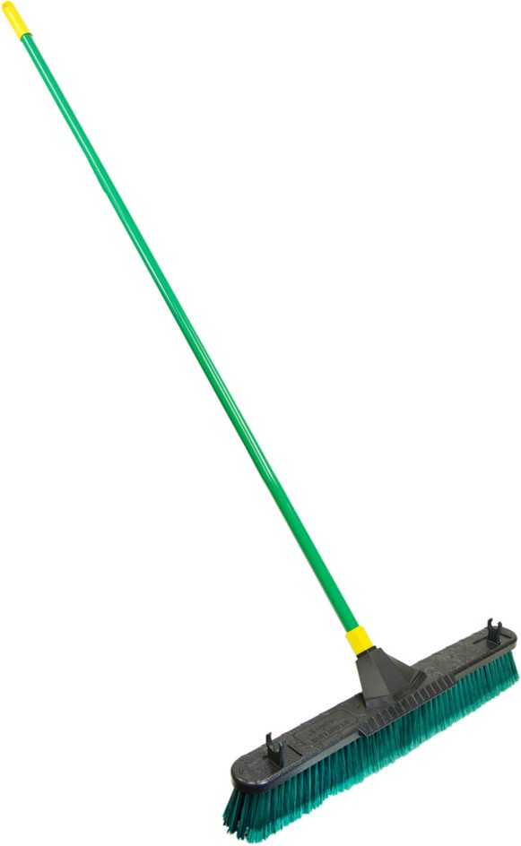 Bulldozer 24-in Poly fiber Multi-surface All-purpose Push Broom