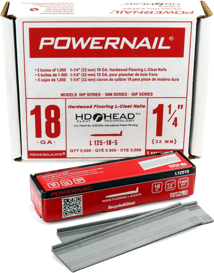 1-1/4-in 18 -Gauge Smooth Shank Adhesive Collated Flooring Nails 5000 -Per