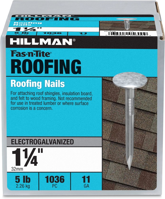 1-1/4-in Smooth Shank Electro-galvanized Roofing Nails 1036 -Per Box