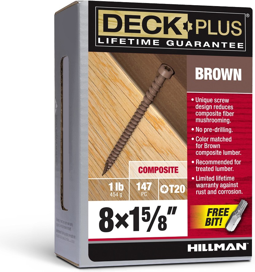 #8 x 1-5/8-in Composite Deck Screws ( 147 -Per Box )