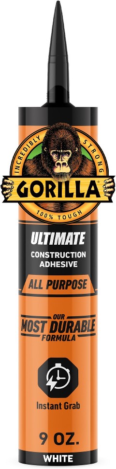 Heavy Duty Ultimate Ultimate Polymer-based White Multi-use Interior/Exterior Construction Adhesive ( 9-fl oz Fluid Oz)