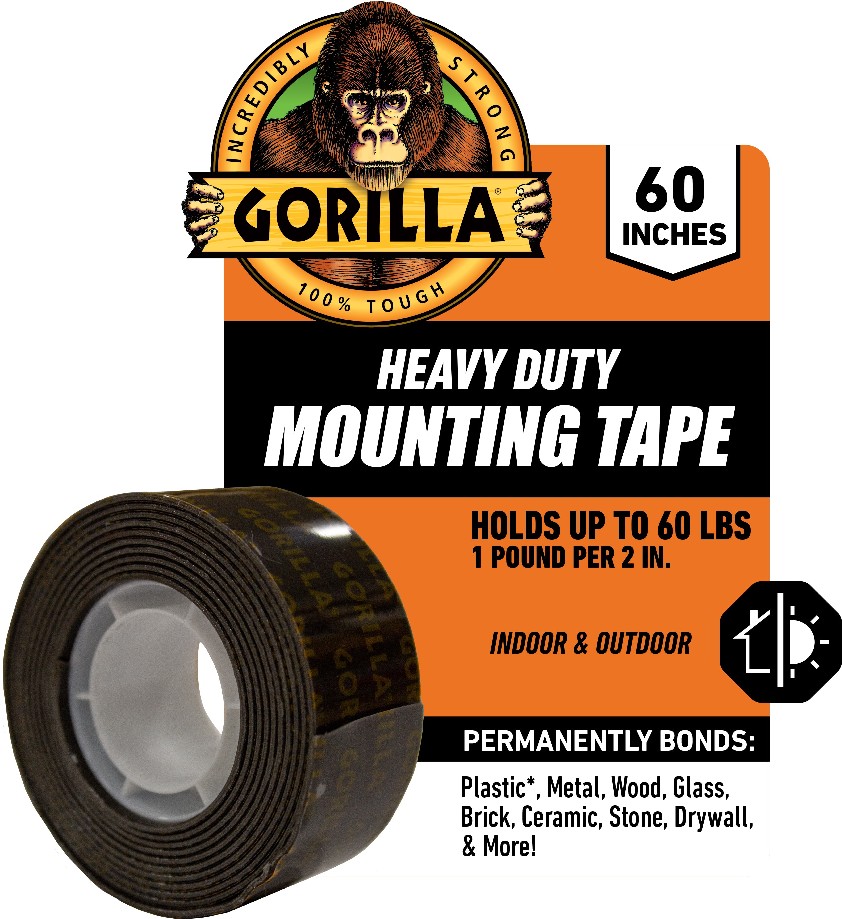 Heavy Duty Mounting Tape 1-in x 5 Feet Double-Sided Tape