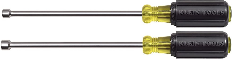 Nut Driver Set, Magnetic Nut Drivers, 6-Inch Shafts, 2-Piece