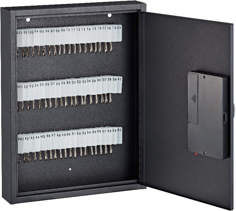 Wall Mount Black Keyed 60-Key Cabinet