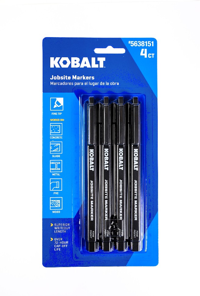 4 -Pack Fine Black Marker