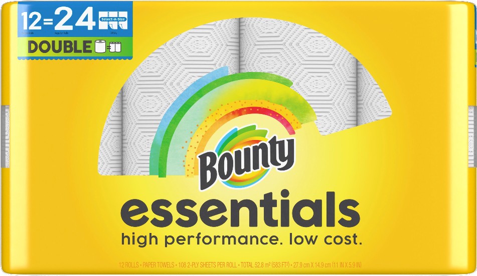 essentials Doubles Select-a-Size 12 -Count Paper Towels