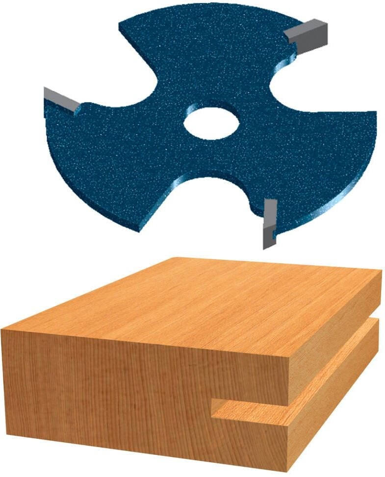 1/4-in 3 -Wing Slot Cutter