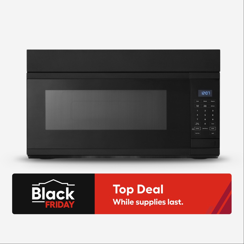 1.7-cu ft Over-the-Range Microwave ( Black )