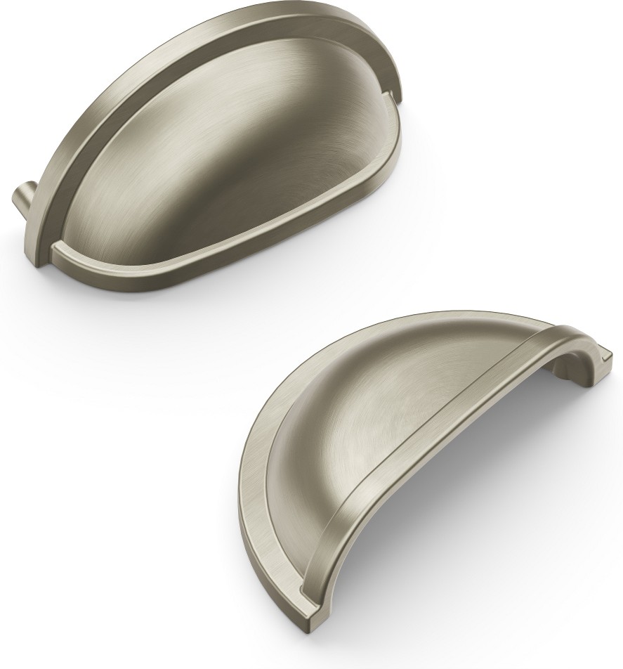 Williamsburg 3-in , 76mm Center to Center Stainless Steel Arch Cup Drawer Pull 10 -Pack
