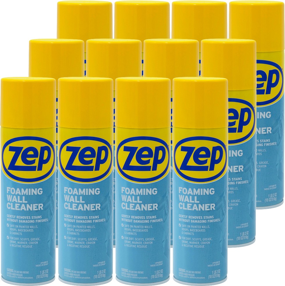 Foaming Wall Cleaner 18 -oz Non-Scented Foam All-Purpose Cleaner 12 -Pack