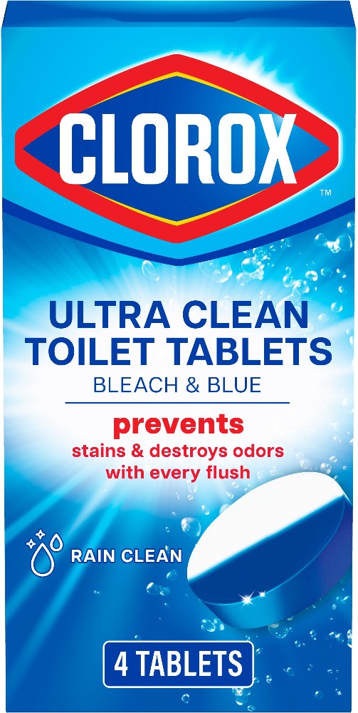 Ultra Clean Toilet Tablets 4-Count Rain Clean Toilet Bowl Cleaner Kit