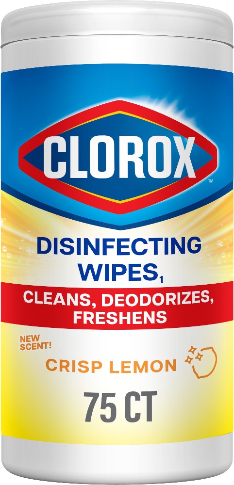 75 -Count Crisp Lemon Disinfectant Wipes All-Purpose Cleaner