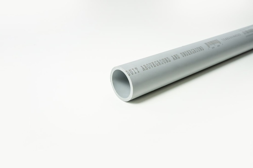 1-1/4-in x 10-ft Gray Schedule 40 Conduit Non-metallic Schedule 40 PVC Conduit