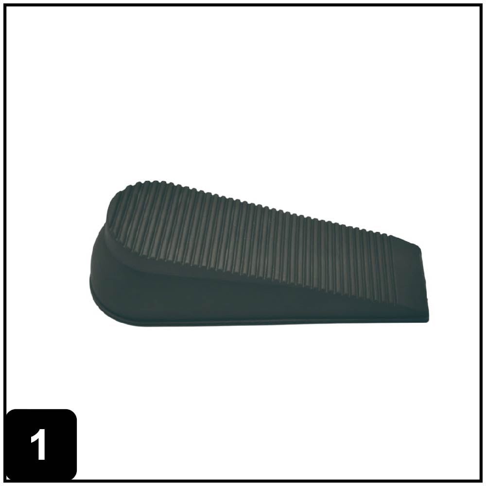 6-in Grey Wedge Door Stop