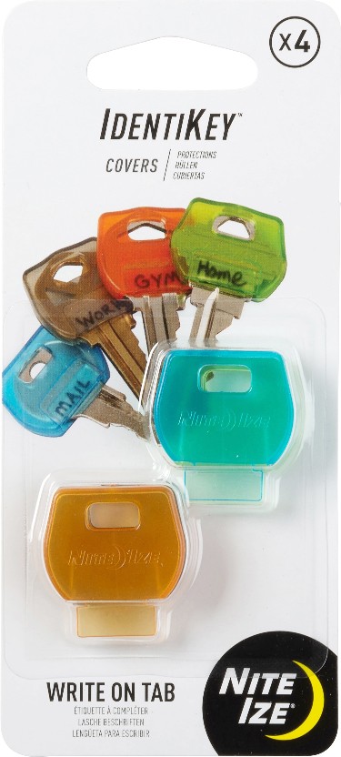 IdentiKey 4 -Pack Assorted Keychain