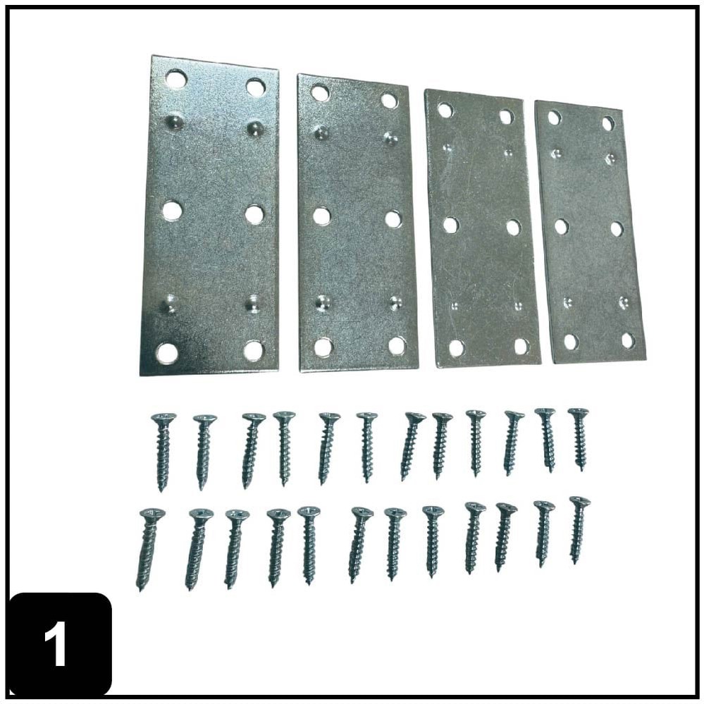 3.5-in x 1.42-in x 0.07-in 1.5 -Gauge Zinc-plated Steel Mending brace 4 -Pack