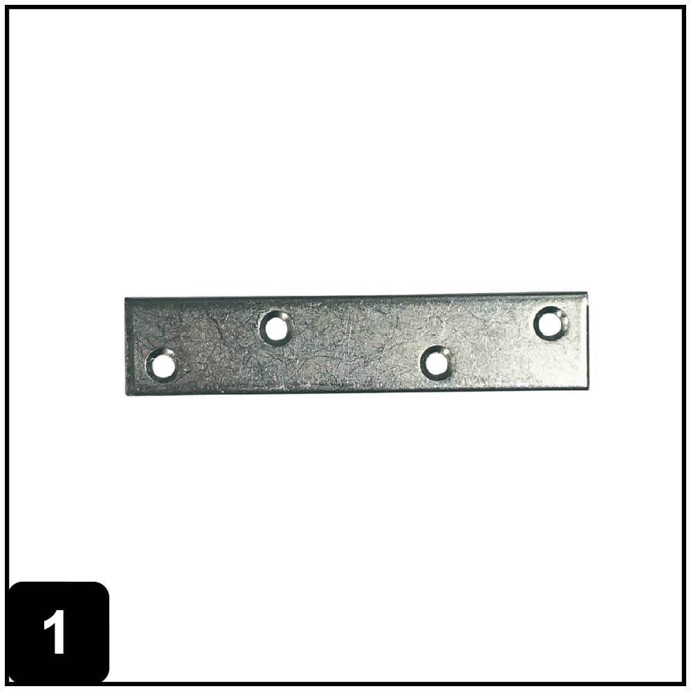 4.0-in x 0.875-in x 0.10-in 2.5 -Gauge Zinc-plated Steel Mending brace 4 -Pack
