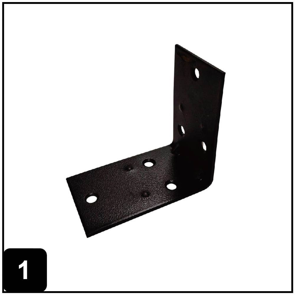 2.5-in x 1.5-in x 2.5-in 1.8 -Gauge Black Steel Corner brace