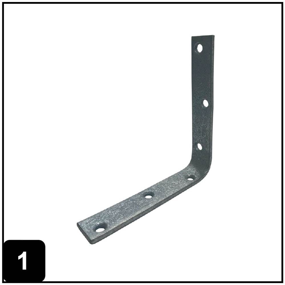 6-in x 1.125-in x 6-in 4.5 -Gauge Galvanized Steel Corner brace