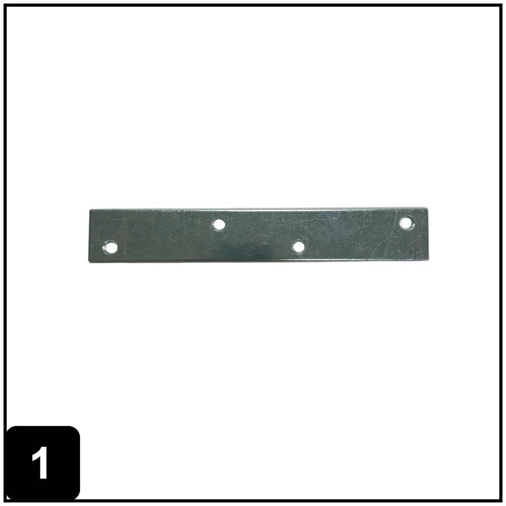 8.0-in x 1.25-in x 0.10-in 2.5 -Gauge Zinc-plated Steel Mending brace