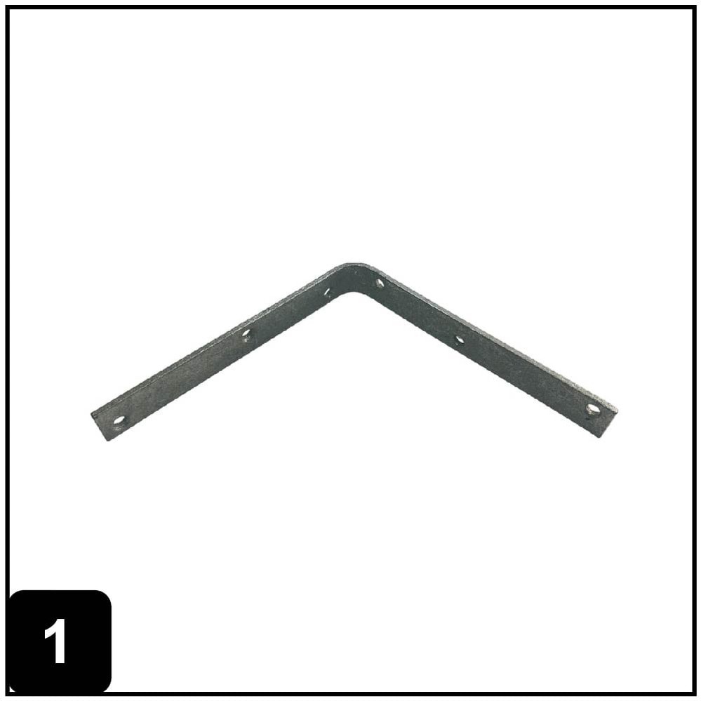 8-in x 1.125-in x 8-in 5.3 -Gauge Galvanized Steel Corner brace