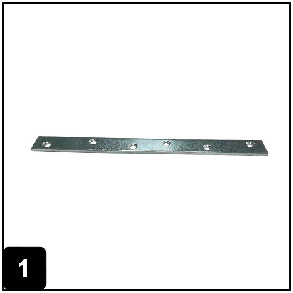 12-in x 1.125-in x 0.17-in 4.5 -Gauge Zinc-plated Steel Mending brace