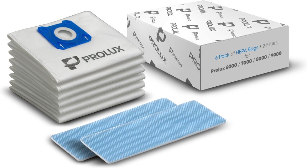 6000, 7000, 8000 and 9000 6 -Pack 4.5-Liter Disposable Cloth Vacuum Bag