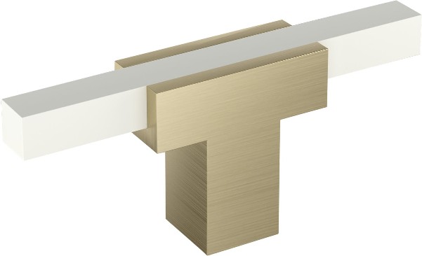 Urbanite 2-3/4-in Golden Champagne/White Bar Contemporary Cabinet Knob