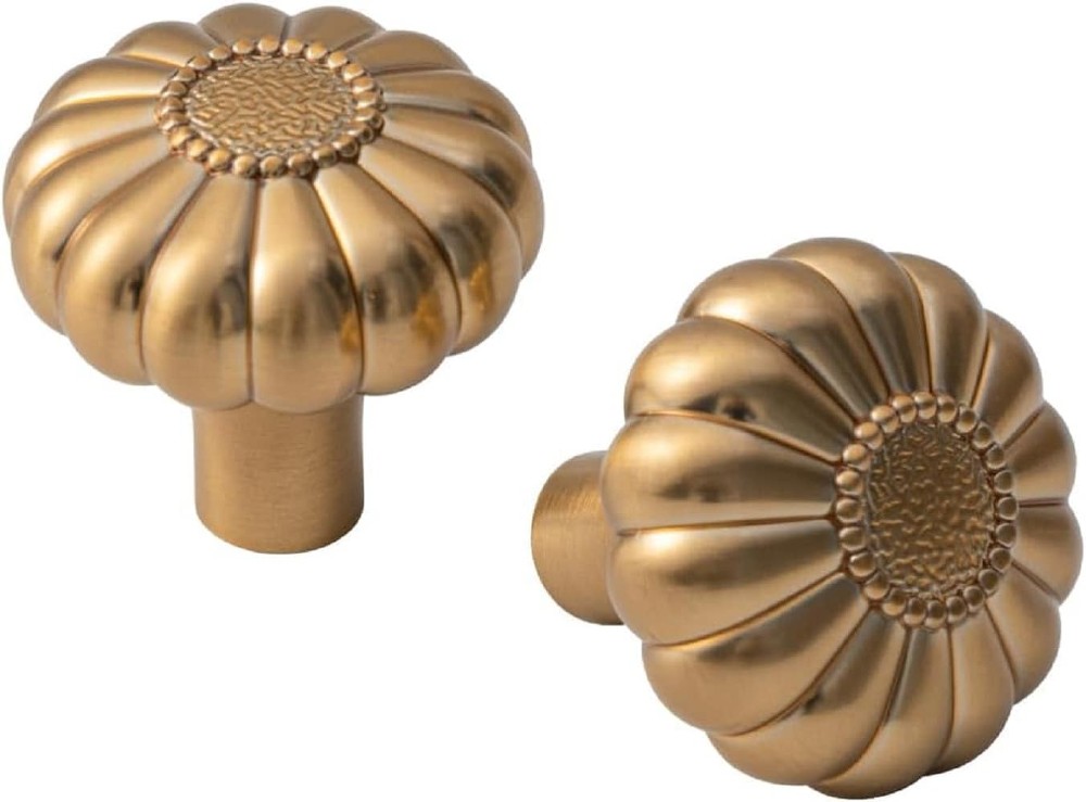 1-1/4-in Champagne Brown Mushroom Modern Cabinet Knob 12 -Pack