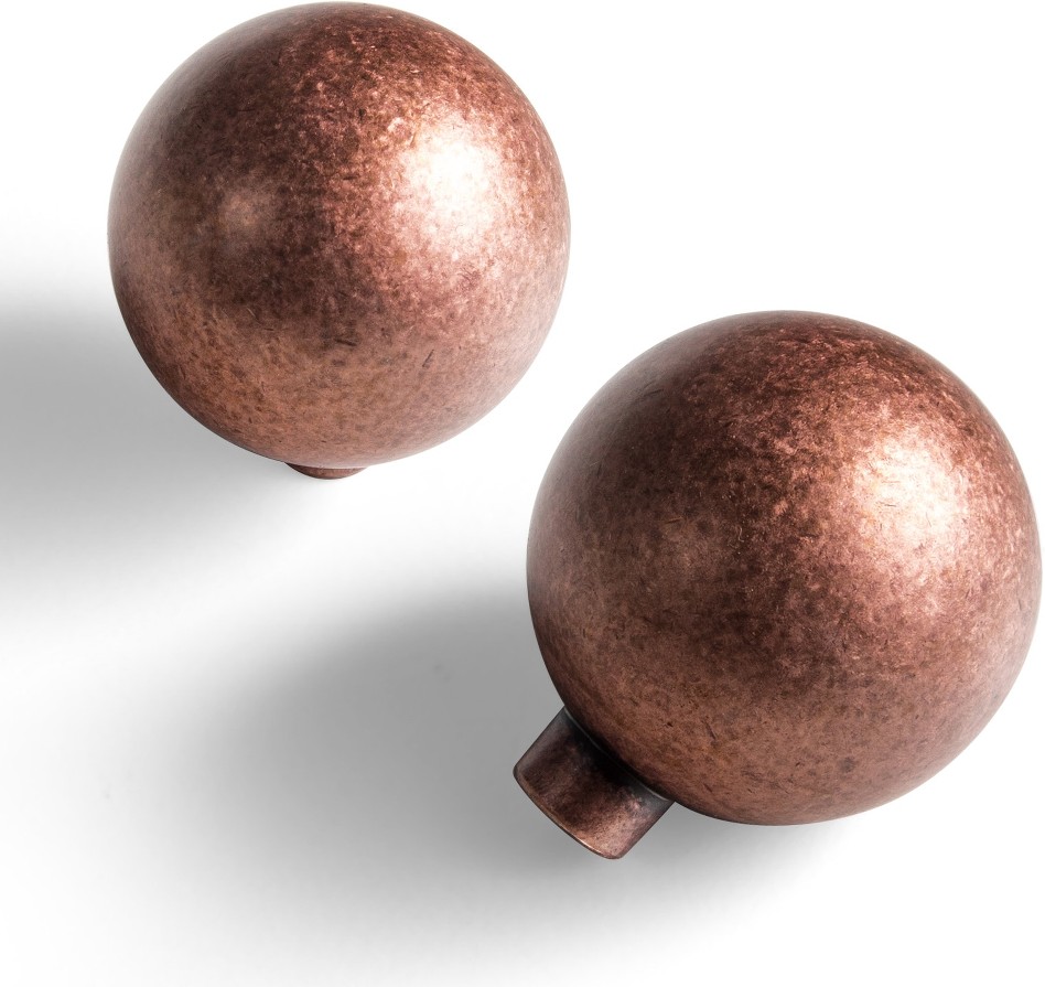 1-1/5-in Antique Copper Cylindrical Classic Cabinet Knob 6 -Pack