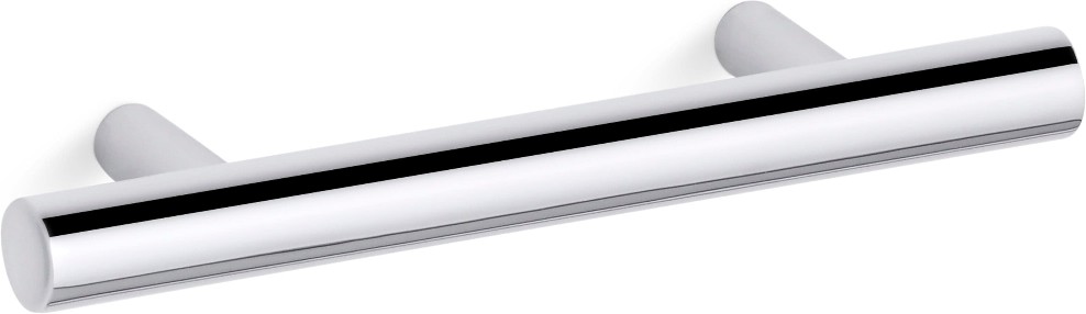 Purist 3-in , Polished Chrome Cylindrical Handle Drawer Pull