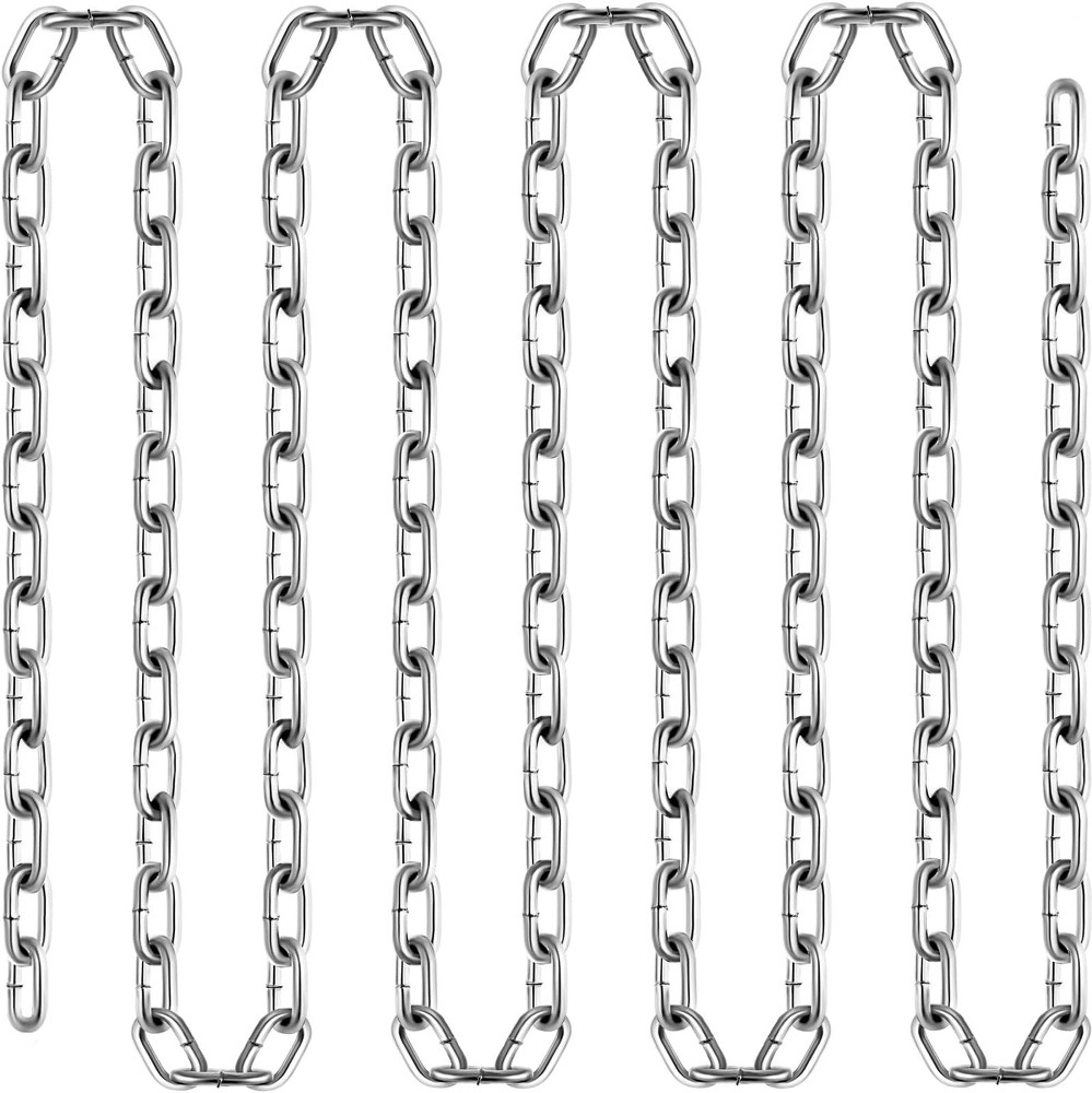 100.0-ft x Welded Silver Steel Chain (By-the-Roll)