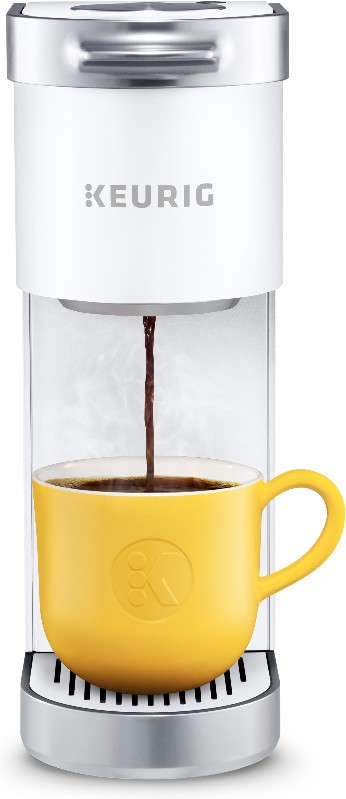 K-Mini Plus Brewer Single-Serve Coffee Maker with 1-Cup Water Reservoir ( White )