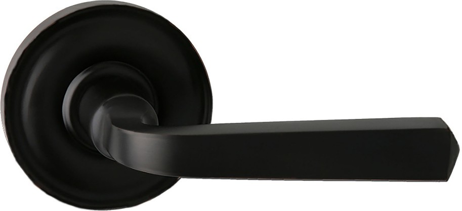 Bravura Matte Black Exterior Passage Door Knob