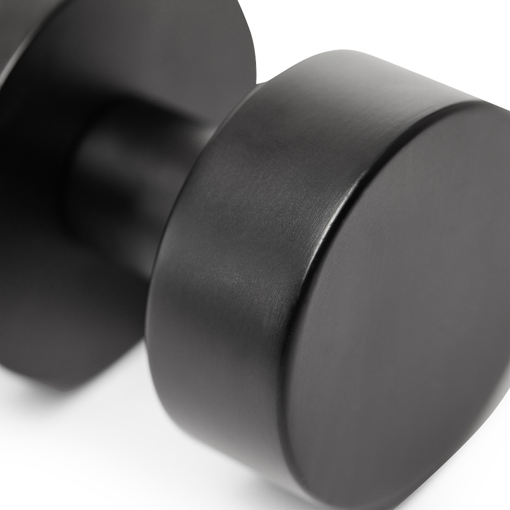 Black Interior or Exterior Bed/Bath Hall/Closet Passage Door Knob