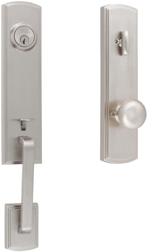 Briona Black Single-Cylinder Deadbolt and Keyed Entry Door Handleset