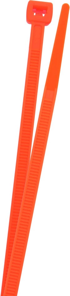 8-in Nylon Zip ties Orange ( 20 -Pack)