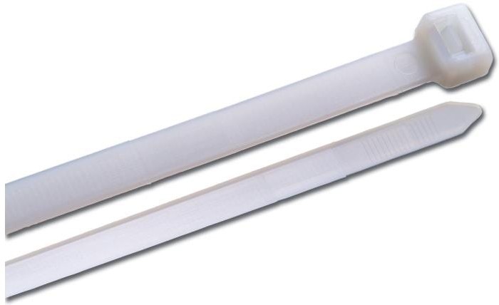 48-in Nylon Zip ties White ( 10 -Pack)