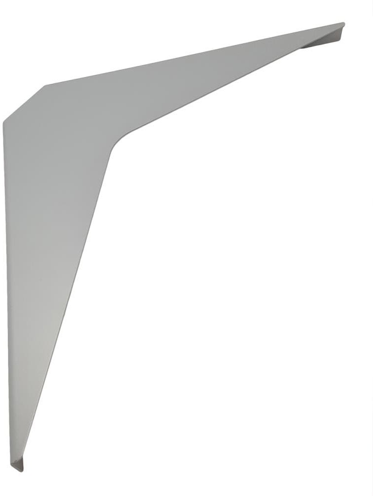 Workstation bracket 24-in x 1.54-in x 24-in Gray Steel Countertop support bracket