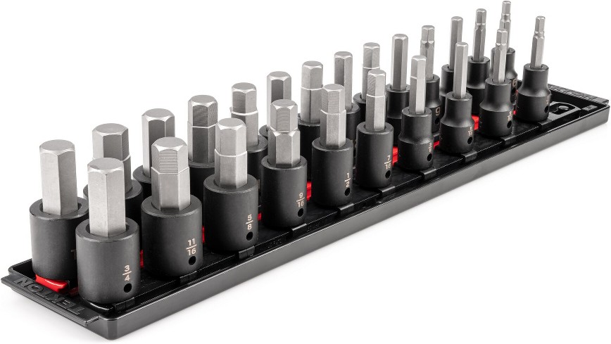 24 -Piece 1/2-in Drive Set Hex Bit Driver Socket Set