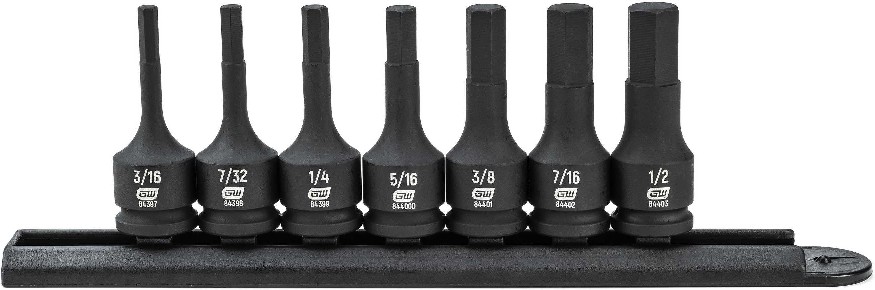 7 -Piece Standard (SAE) 3/8-in Drive Set 6-point Impact Socket Set