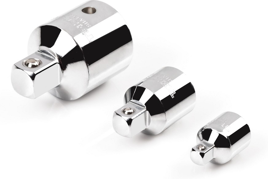 3 -Piece 3/8 to 1/4, 1/2 to 3/8, 3/4 to 1/2 inch drive Reducer