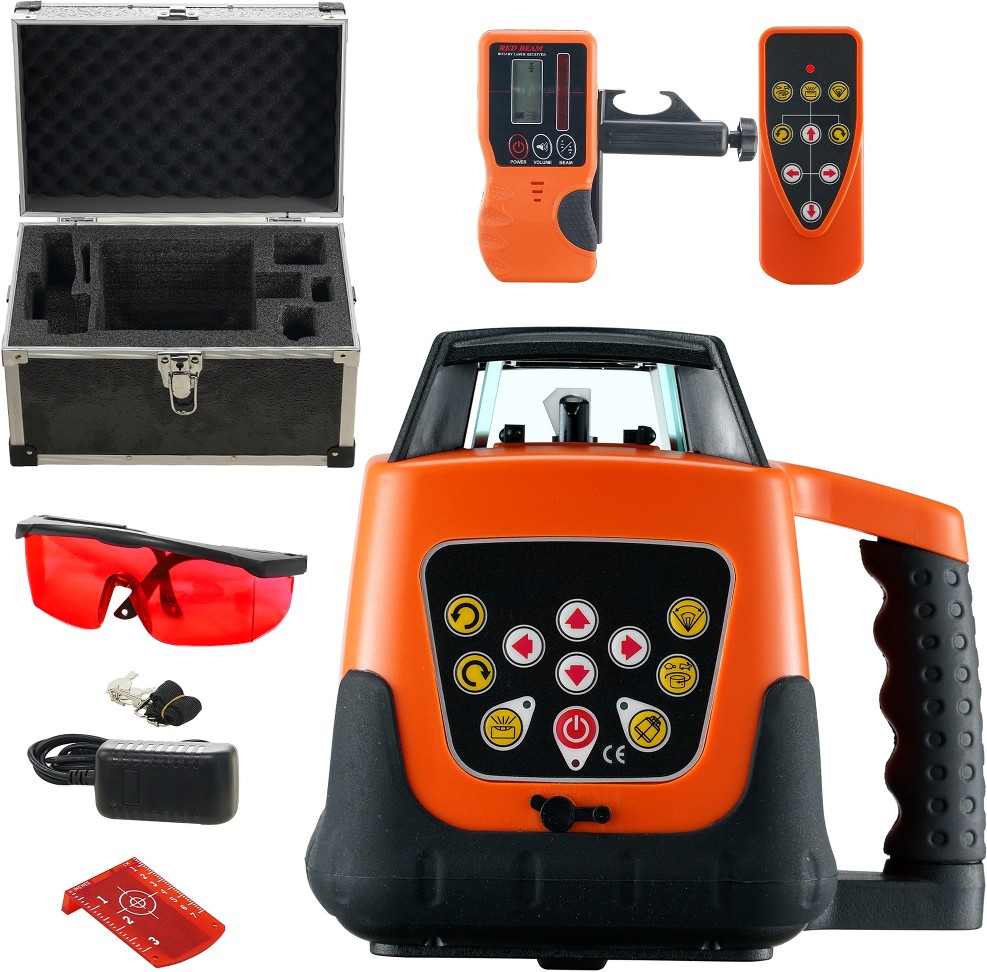 1650-ft Red Self-Leveling Cross-line/Horizontal plane Laser Level Kit