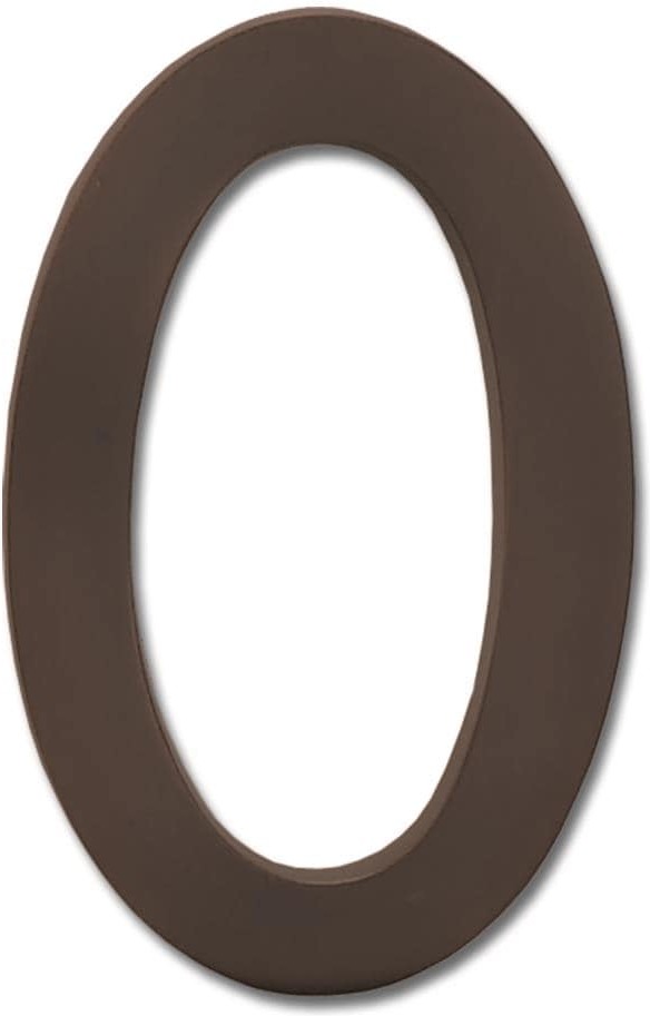 5-in Reflective Dark Aged Copper Number Zero