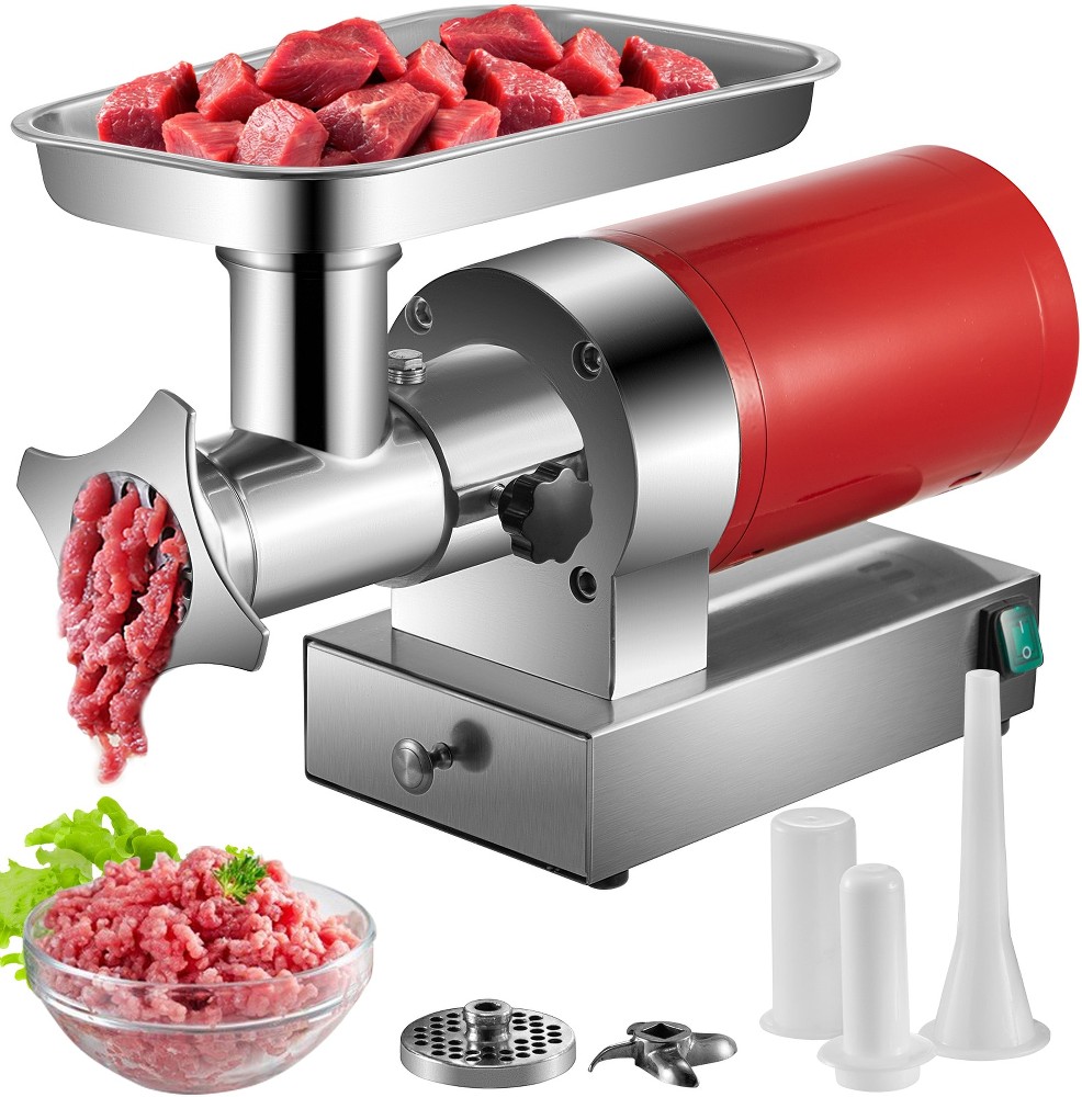661 LBs/H Sausage Stuffer Maker Commercial/Residential Course Grind Stainless steel Electric Meat grinder 1100 -Watt