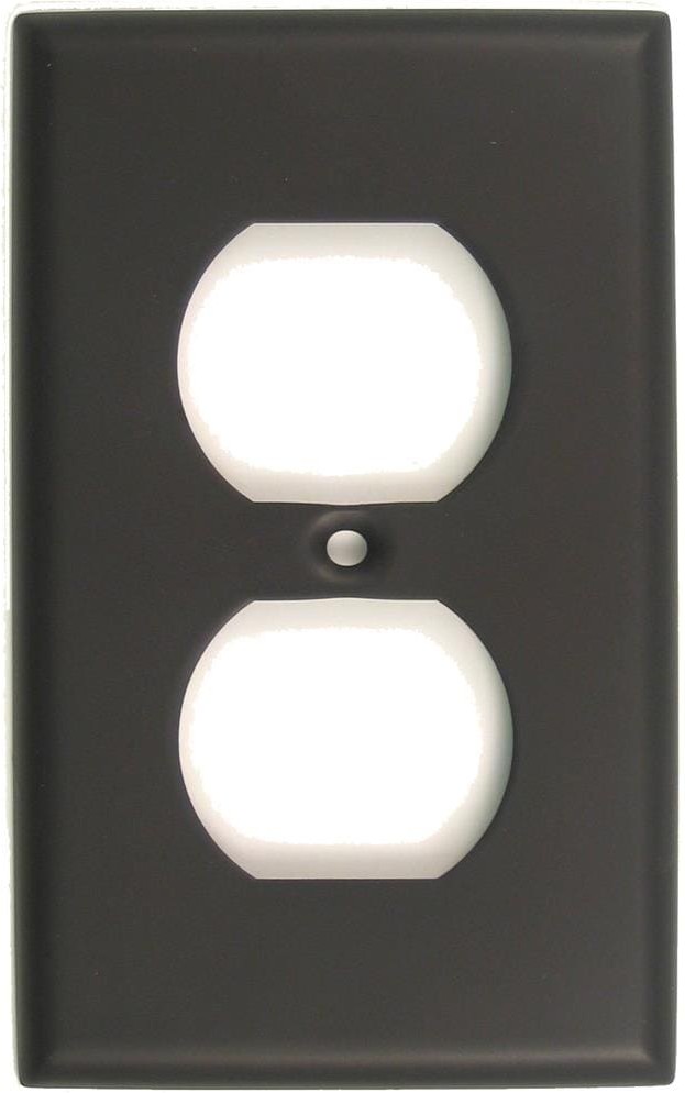 1 -Gang Standard Size Oil-rubbed bronze Zinc Indoor Square Wall Plate