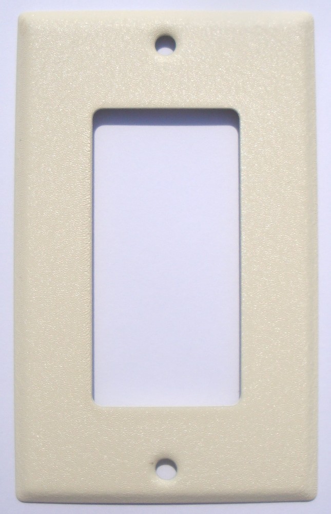 1 -Gang Standard Size Ivory Steel Indoor Decorator Wall Plate