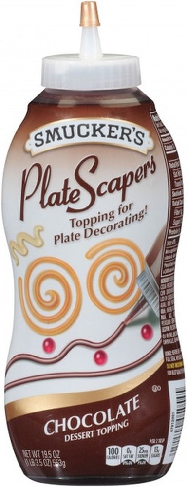 Plate Scrapper - Chocolate Flavored Topping - 19.5 oz